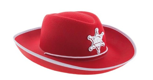Kinder Cowboy Hoed rood
