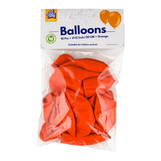 Ballonnen Oranje 30cm (10st)
