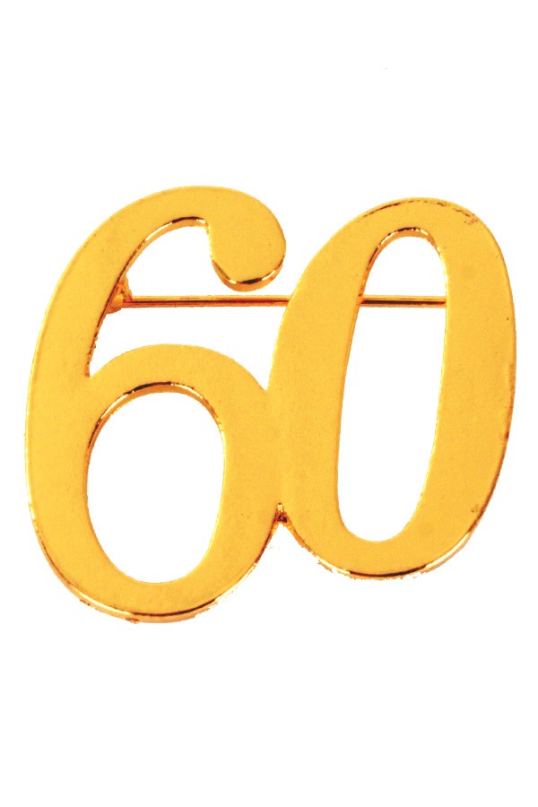 Broche 60 goud