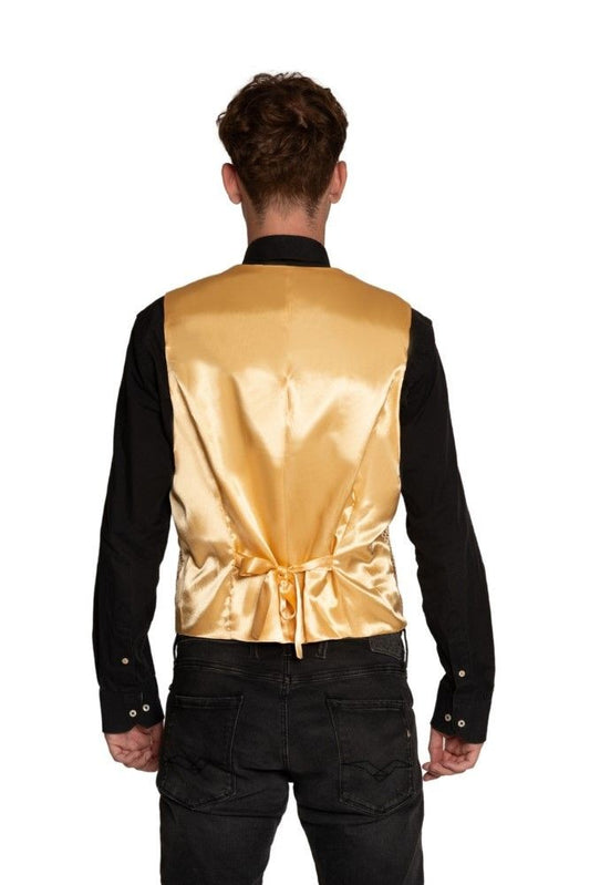 Gilet met Strik goud