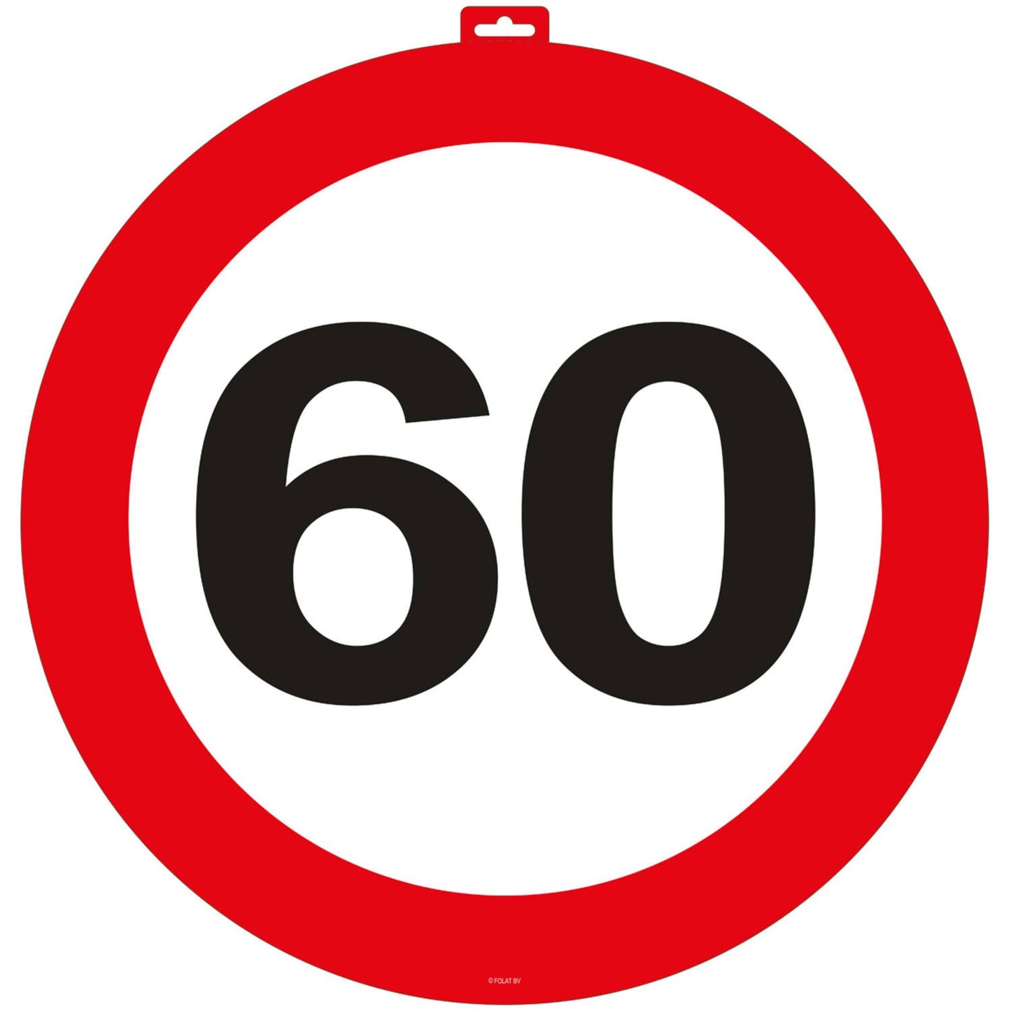 Verkeersbord 60 jaar Groot