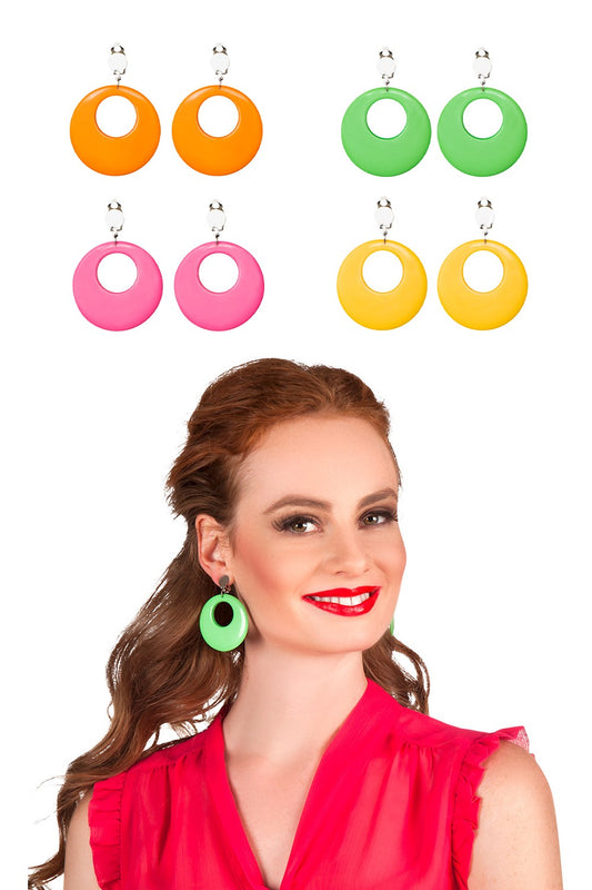 Oorbellen Neon Oranje