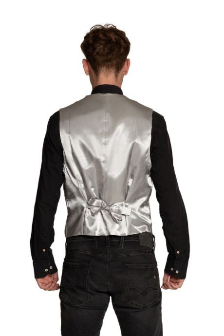 Gilet met Strik zilver