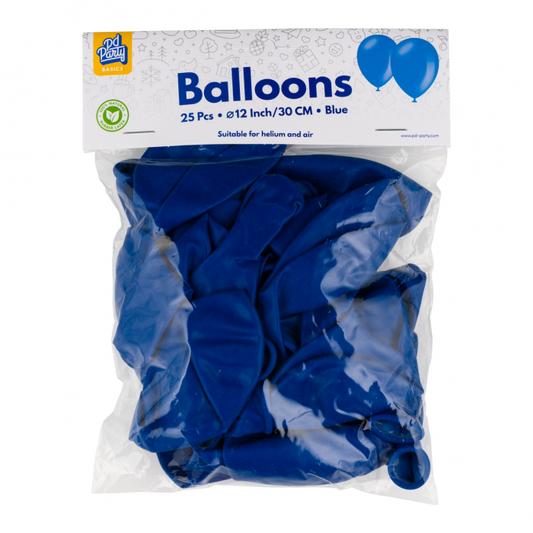 Ballonnen Blauw 30cm (25 st)