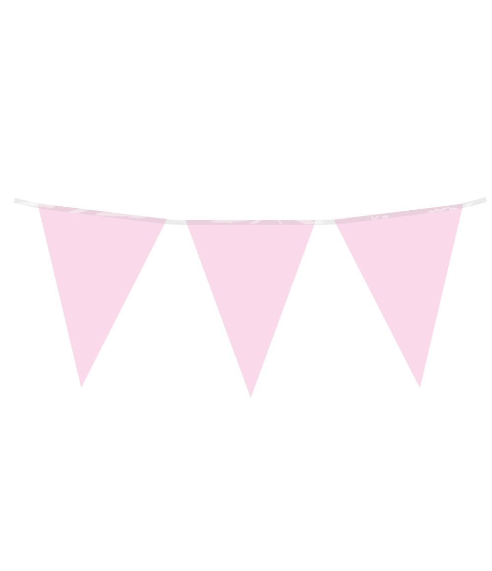 Vlaggenlijn Meisje babyroze
