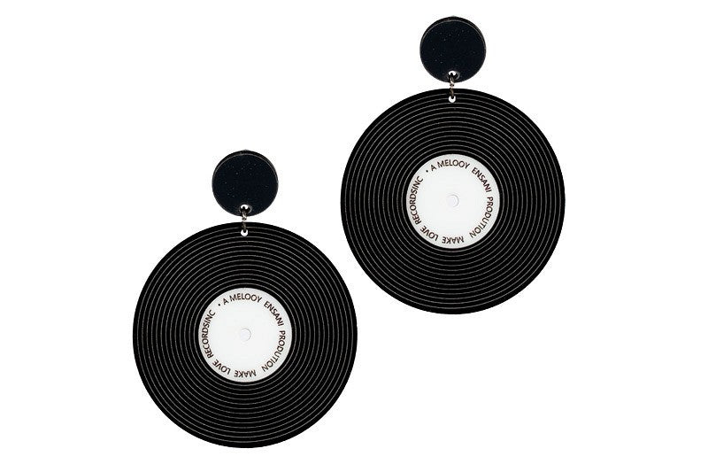 Oorbellen LP zwart