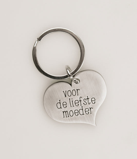 Hart sleutelhanger Moeder