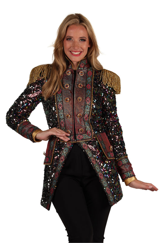 Dames Jas Sequin Party