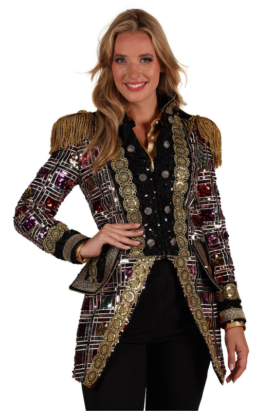 Dames Jas Sequin Mirror
