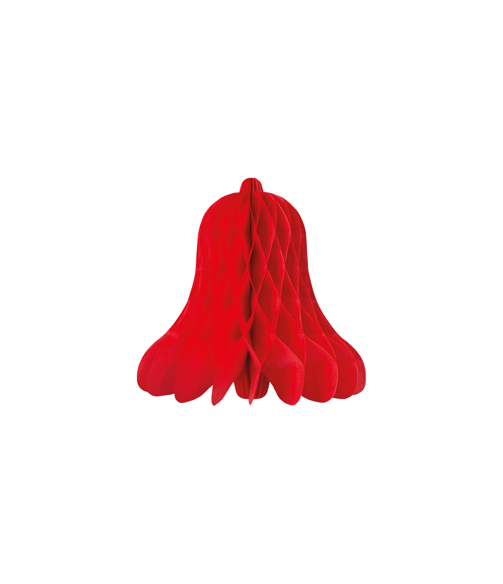 Kerst Klok 30cm rood