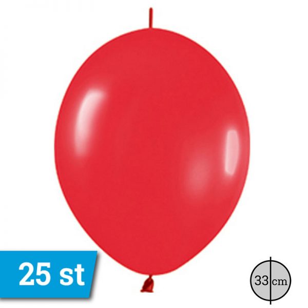 Knoopballon Link o Loon Rood 25 st