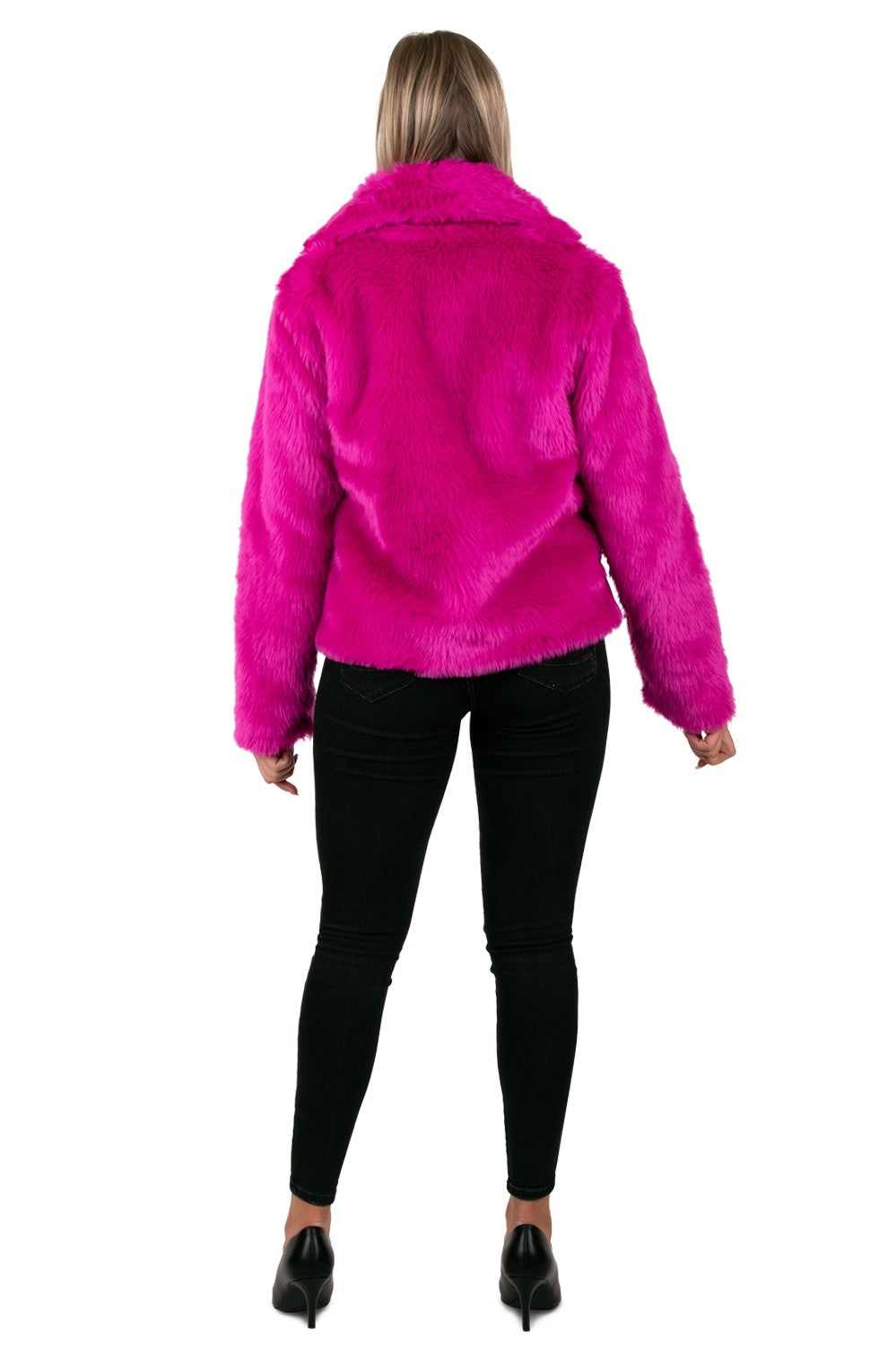 Bontjas Cyclaam roze