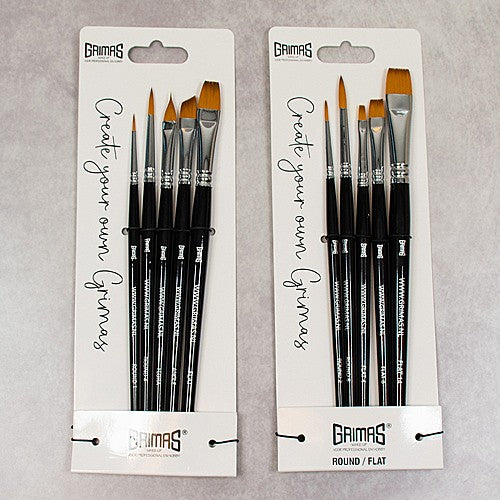Grimas 2x Face Paint Brush set