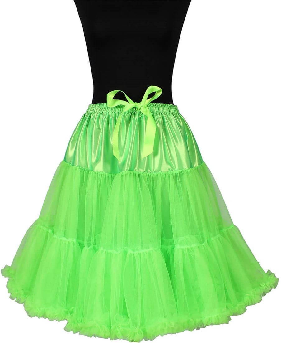 Petticoat Showgirl Neon Groen