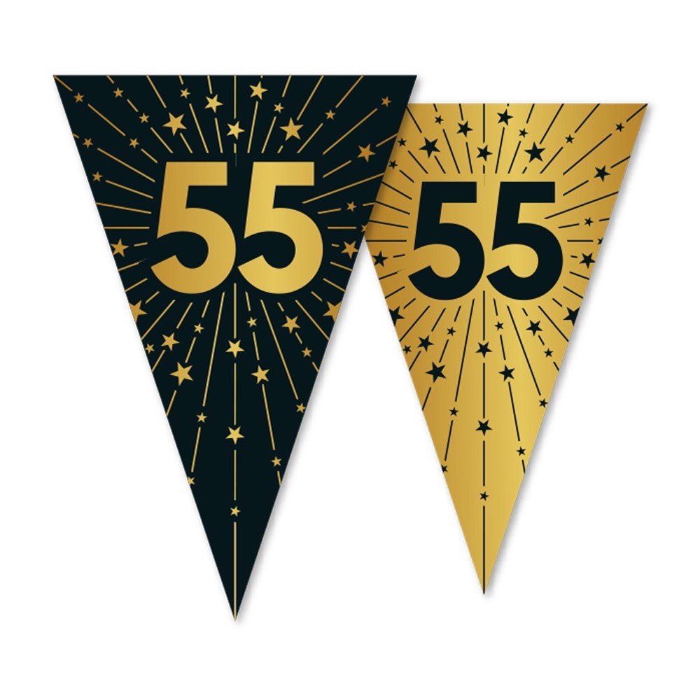 Vlaggenlijn 55 jaar Zwart Goud