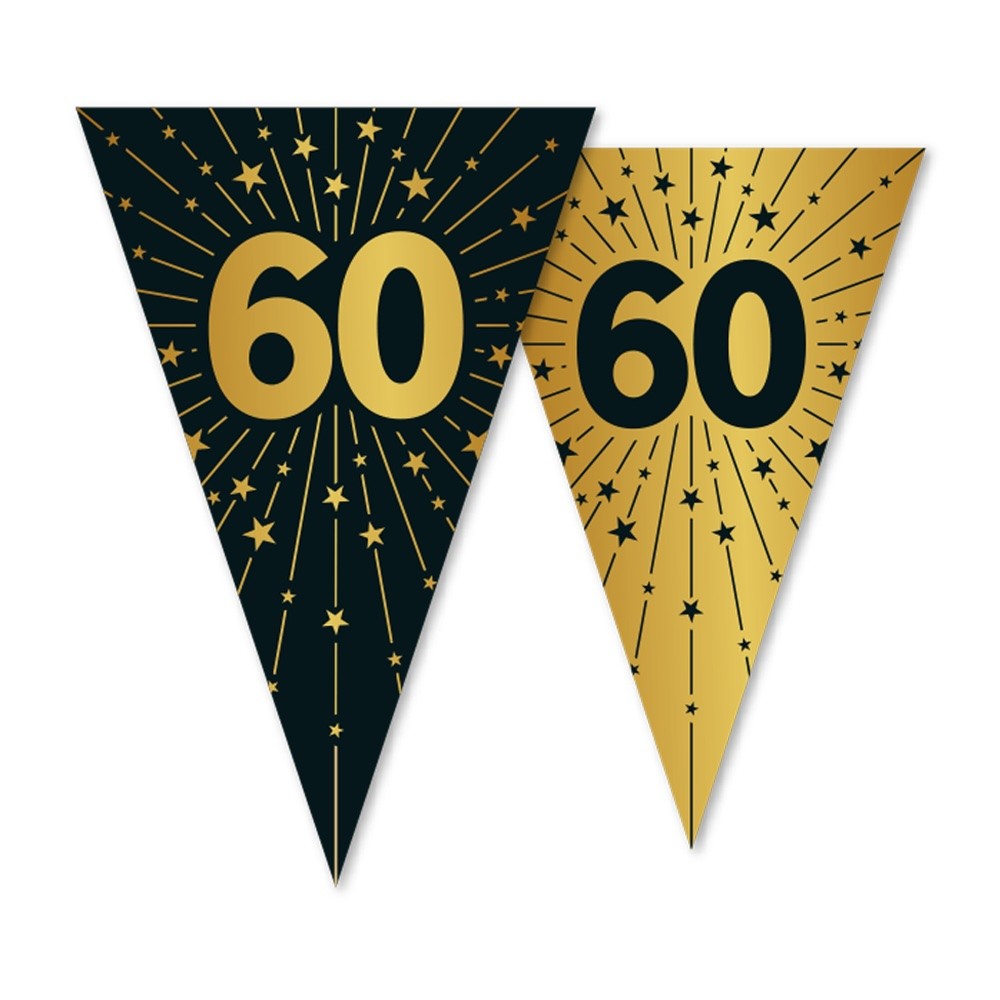 Vlaggenlijn 60 jaar Zwart Goud