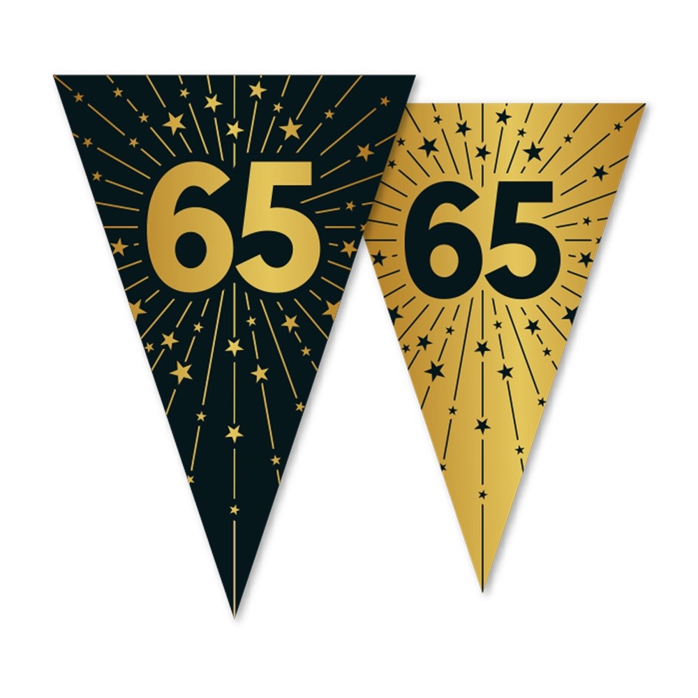 Vlaggenlijn 65 jaar Zwart Goud
