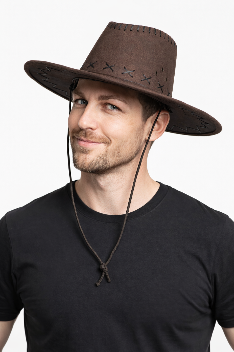 Cowboy Hoed donkerbruin