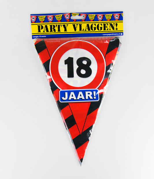Vlaggenlijn 18 jaar Verkeersbord