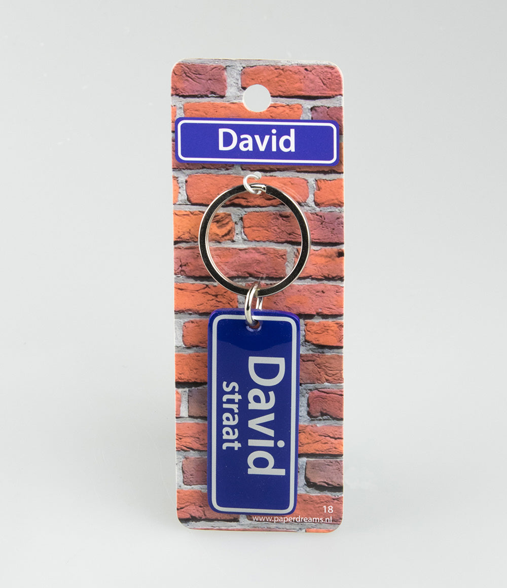 David Straat sleutelhanger