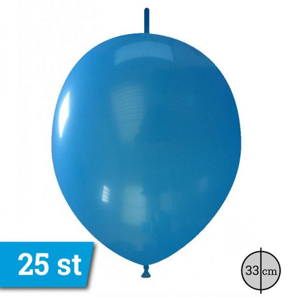 Knoopballon Link o Loon Blauw 25 st