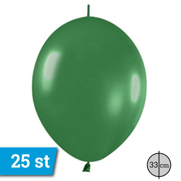 Knoopballon Link o Loon Donker Groen 25 st