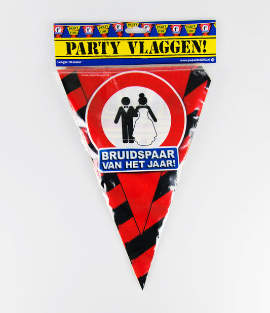 Vlaggenlijn Bruidspaar