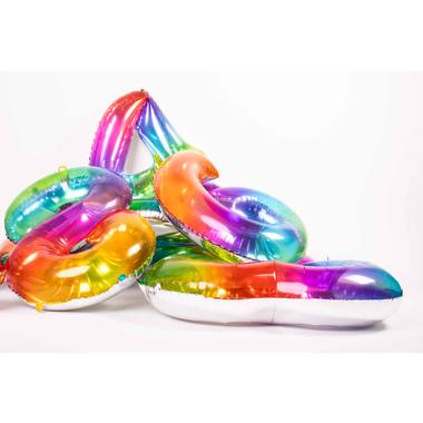 Grote Folieballon 2 regenboog