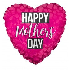 Folieballon Happy Mother's Day Hart 3
