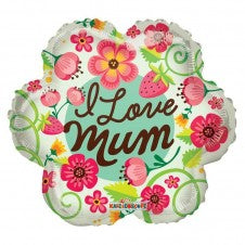 Folieballon I love Mum