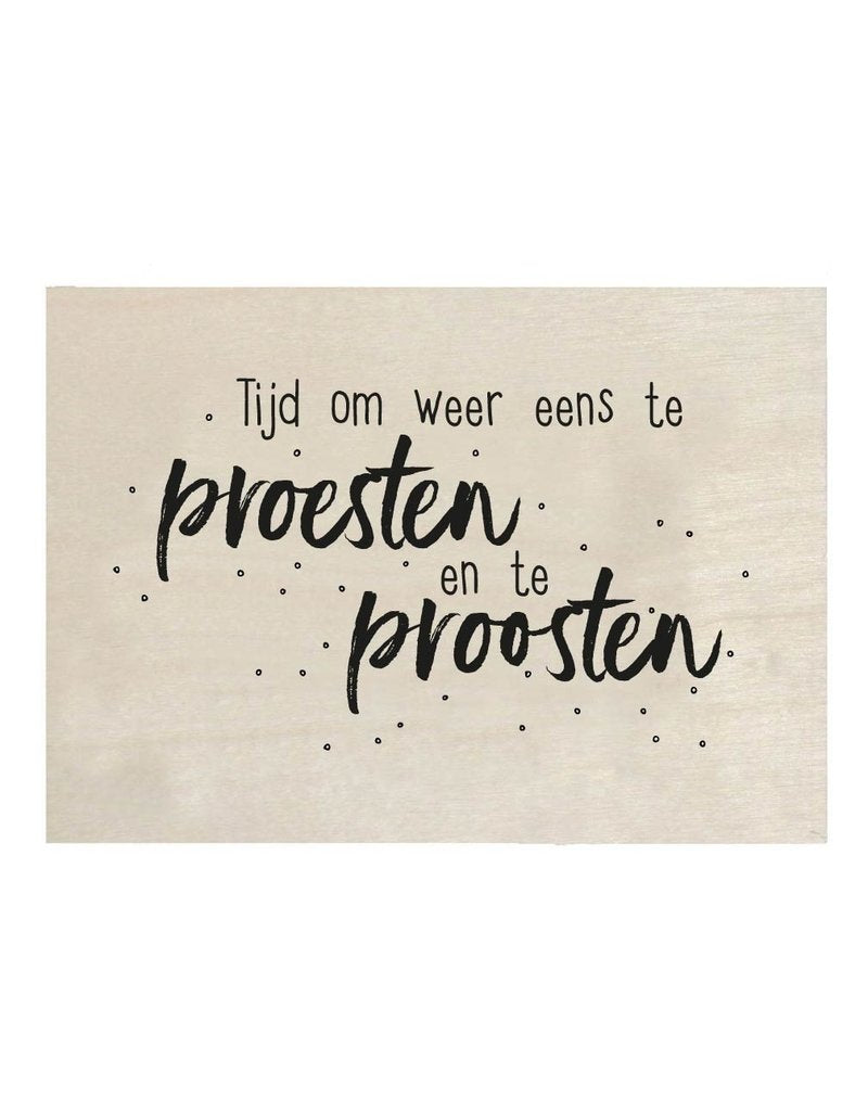 Houten kaart Proosten Zoedt