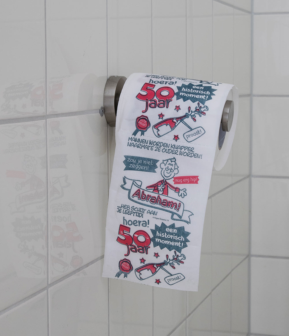 Toiletpapier Abraham 50 jaar