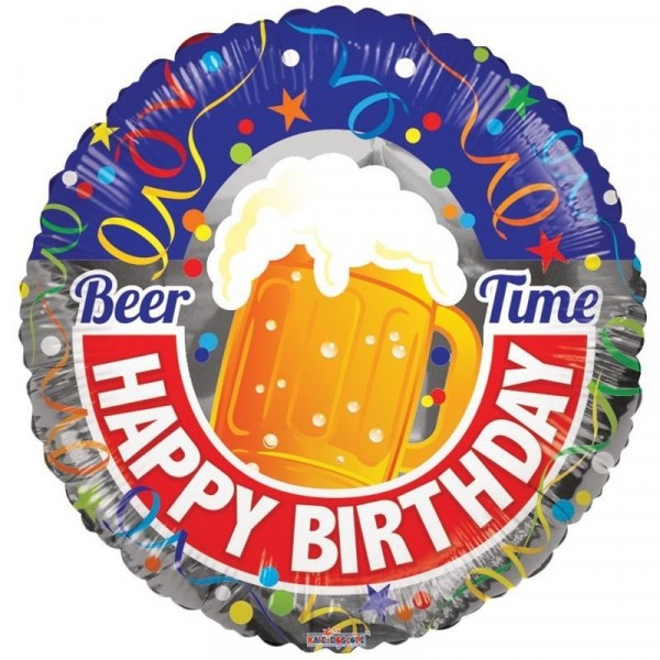 Folieballon Happy Birthday bier