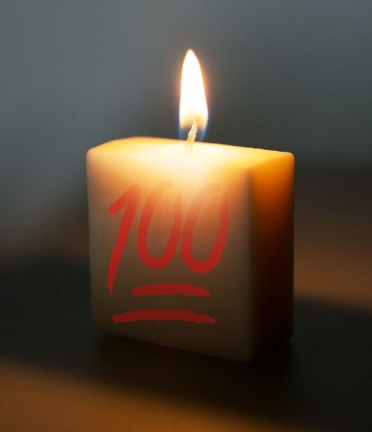Cijferkaarsje 100