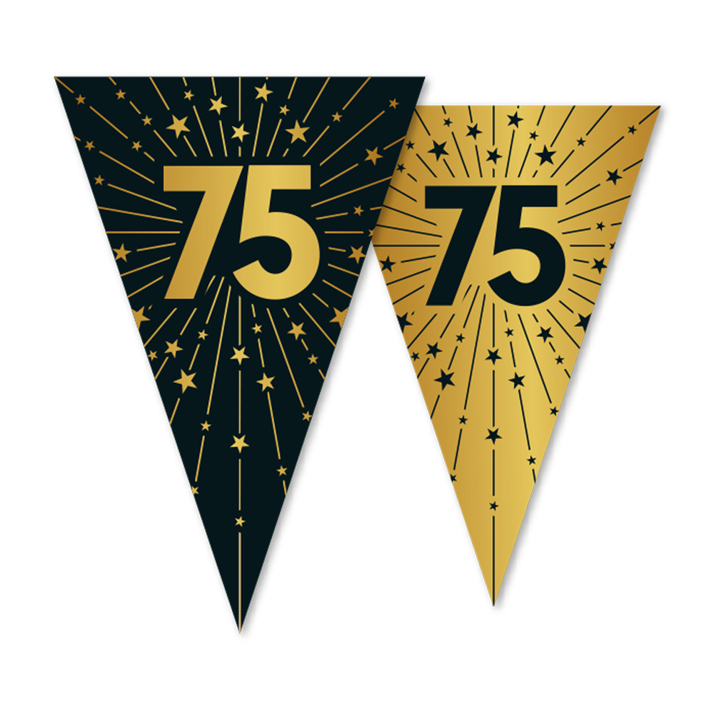 Vlaggenlijn 75 jaar Zwart Goud