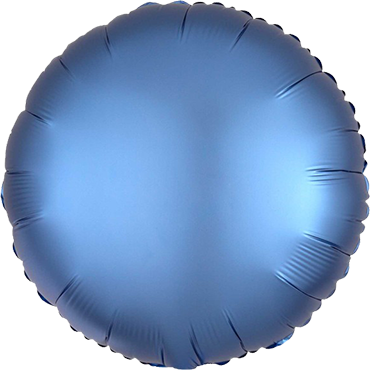 Folie ballon Rond Azuur blauw