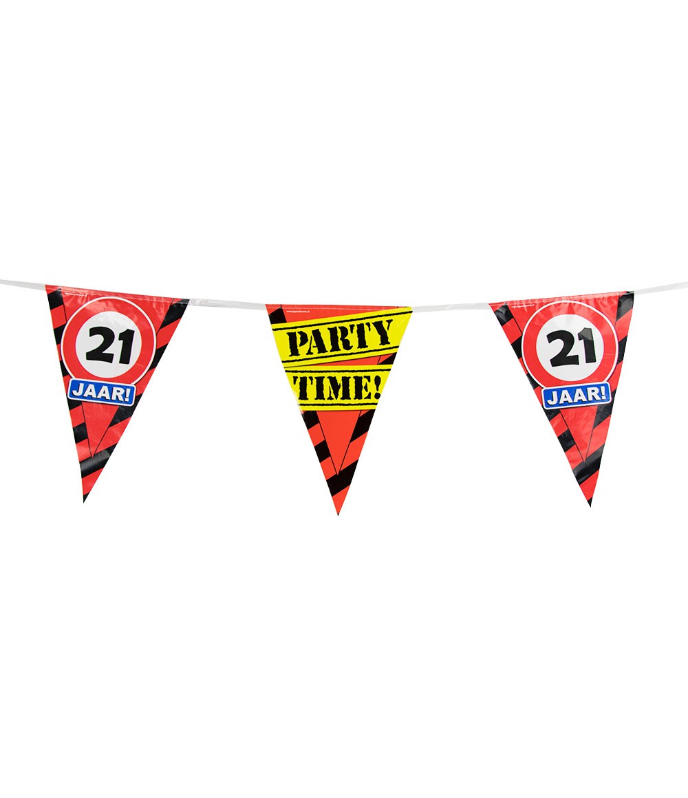 Vlaggenlijn 21 jaar Verkeersbord