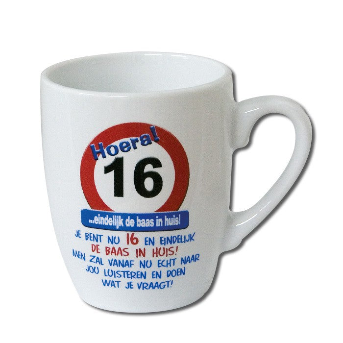 Mok 16 jaar Verkeersbord