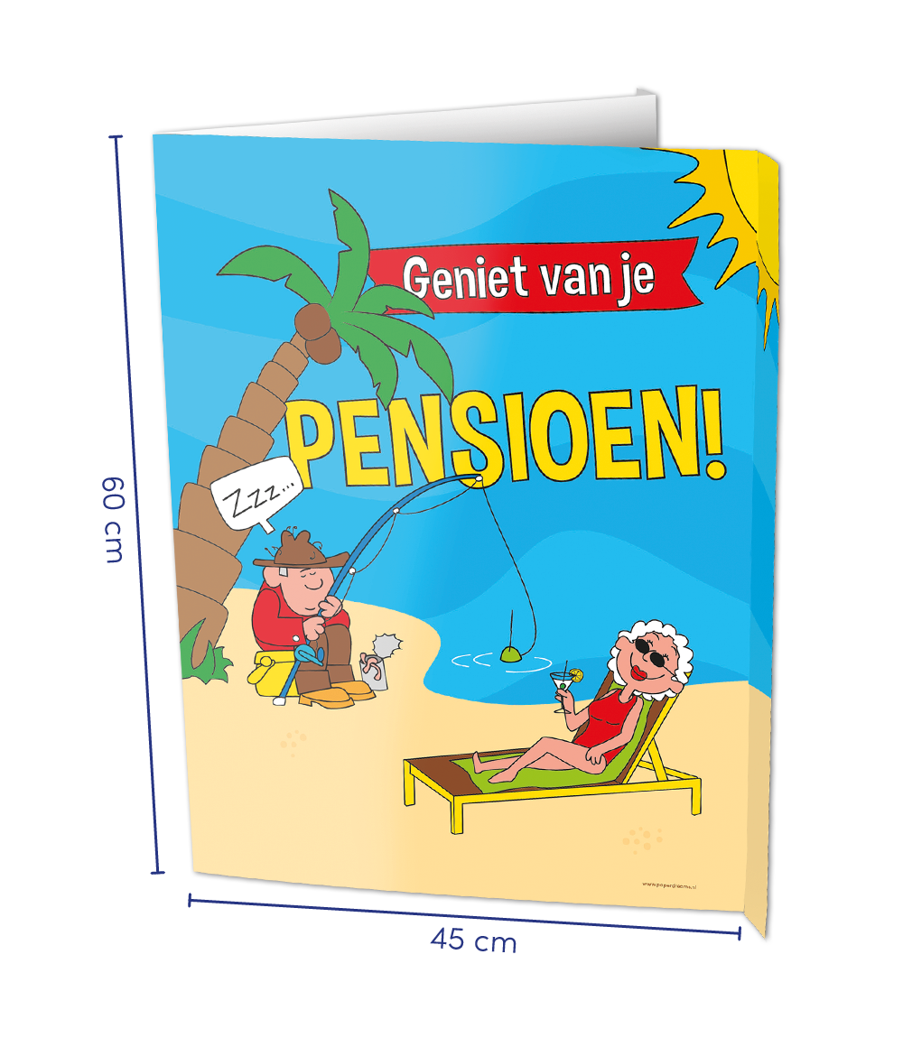 Raambord Pensioen Cartoon
