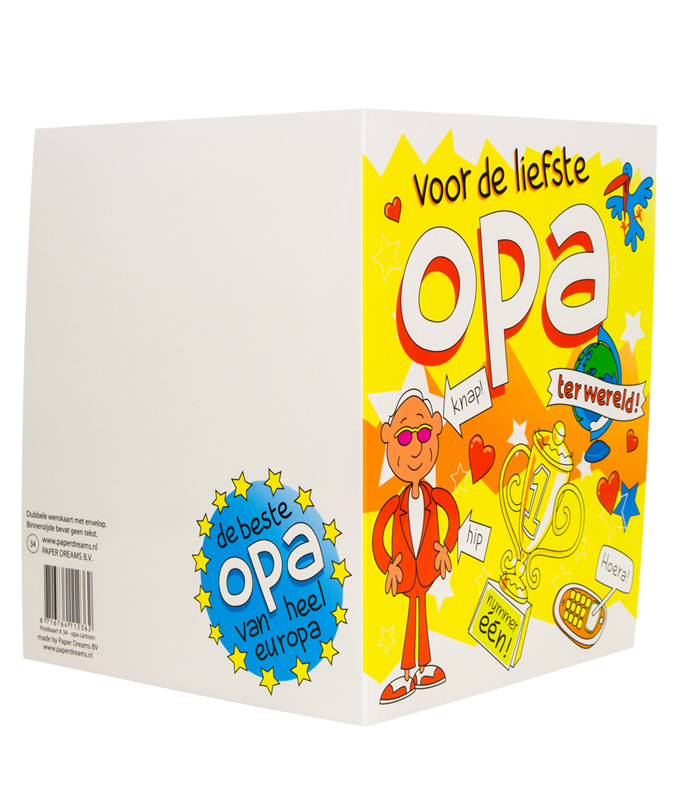 Wenskaart Opa Cartoon