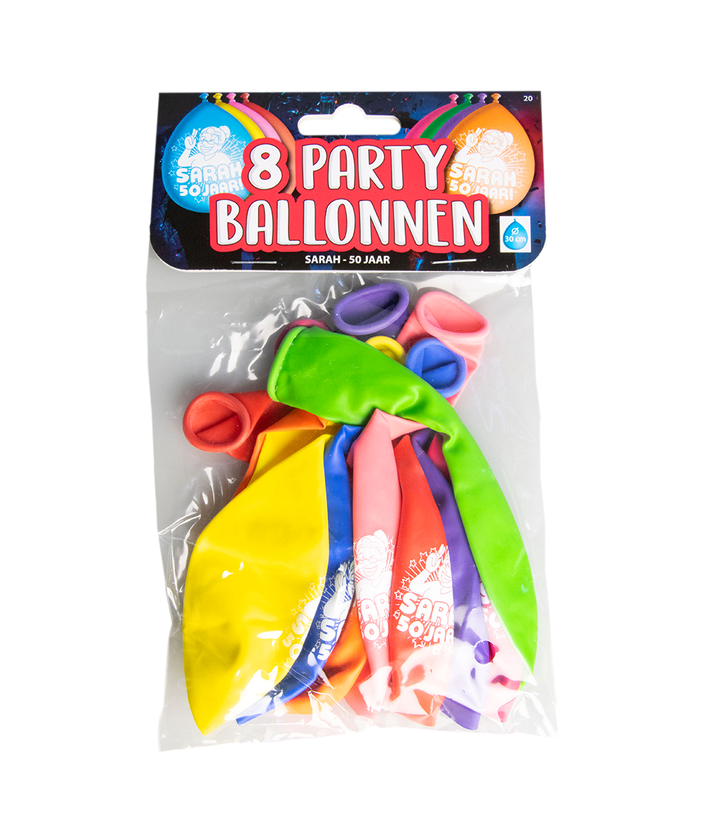 Ballonnen Sarah 50 jaar