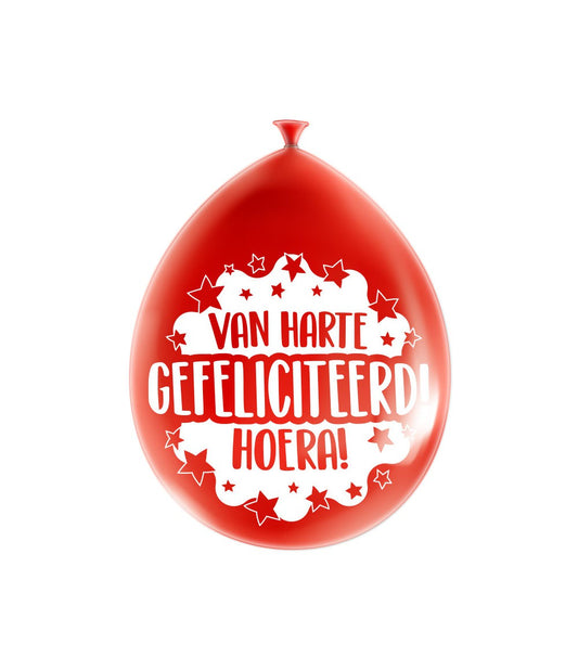 Gefeliciteerd ballonnen
