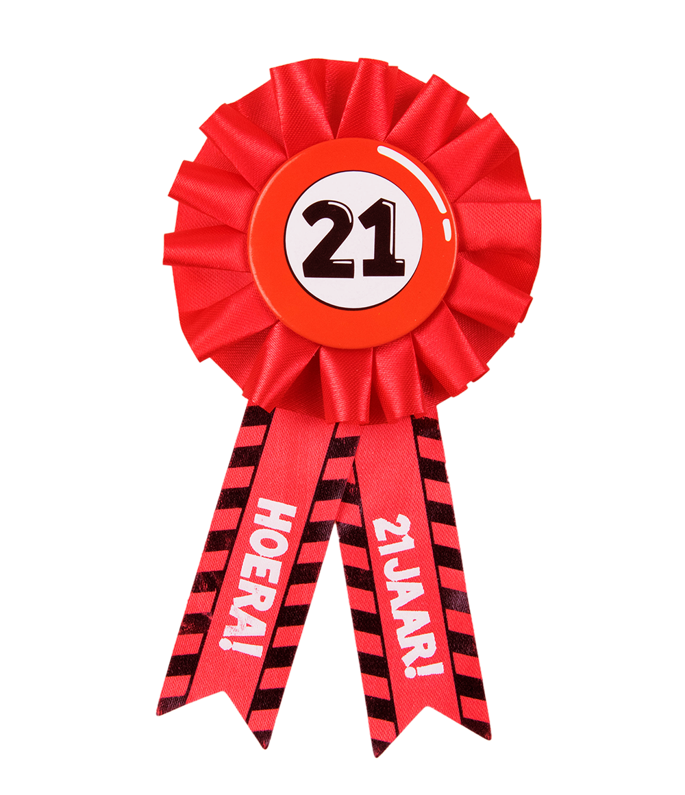 Party Rozet 21 jaar