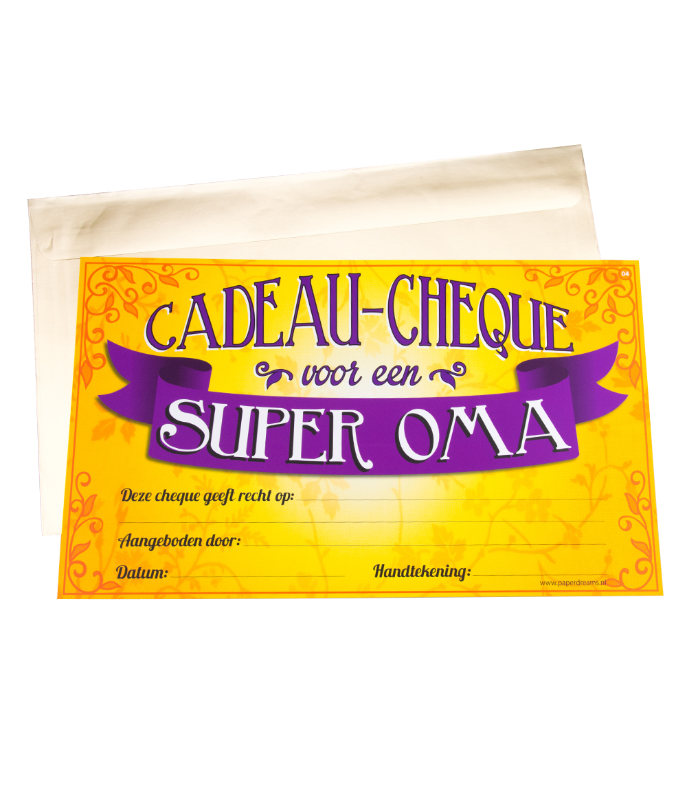 Cadeau Cheque Oma
