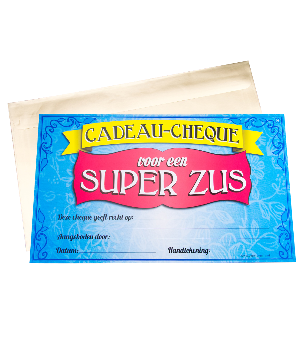 Cadeau Cheque Zus