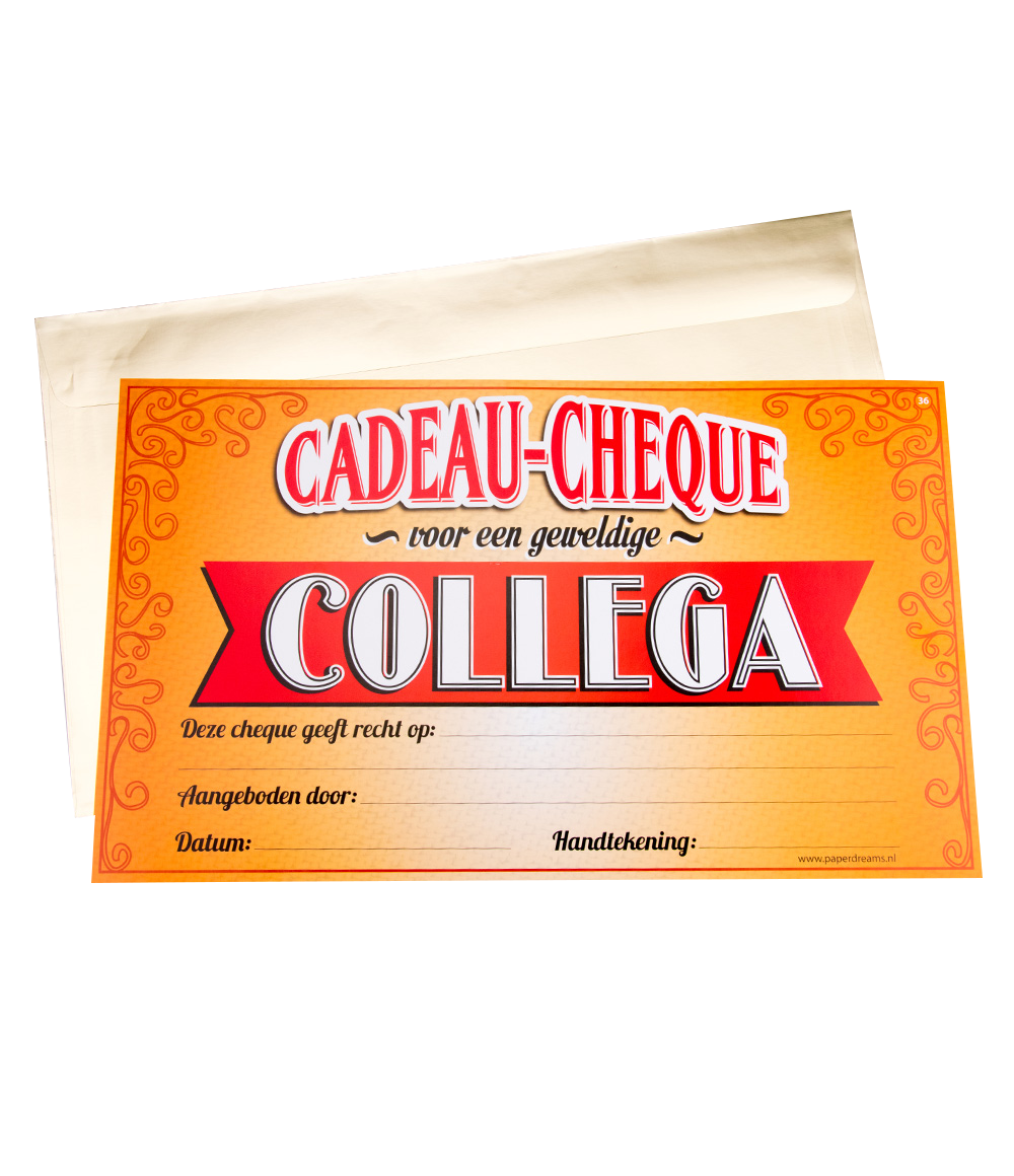 Cadeau Cheque Collega