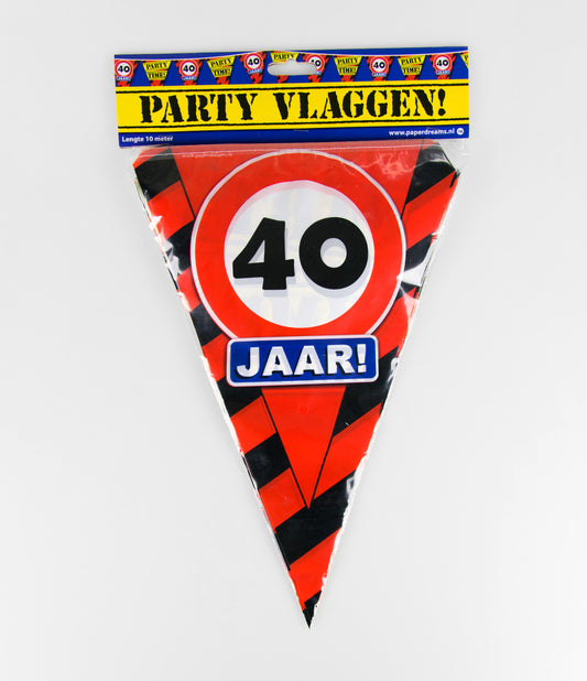 Vlaggenlijn 40 jaar Verkeersbord