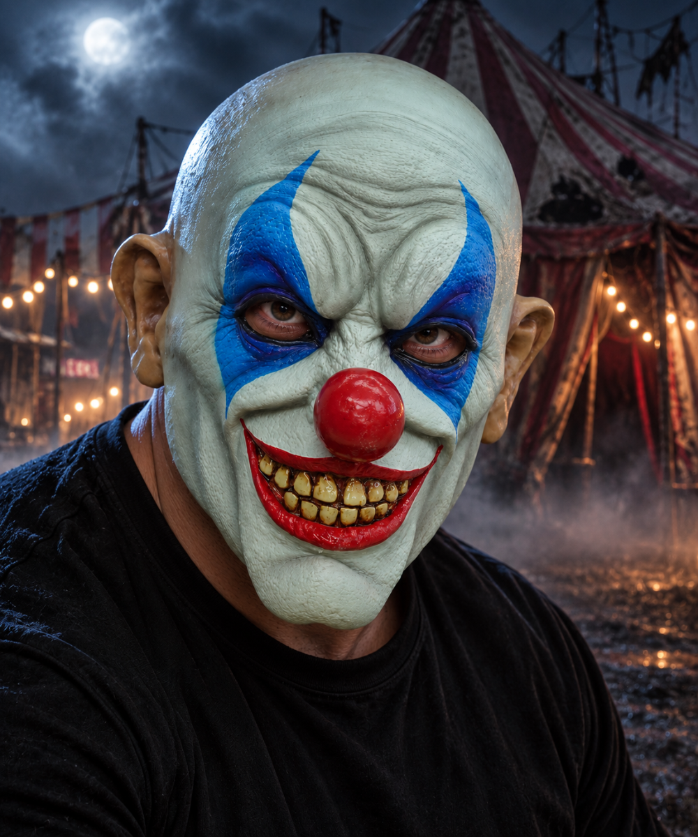 Hoofdmasker Clown happy