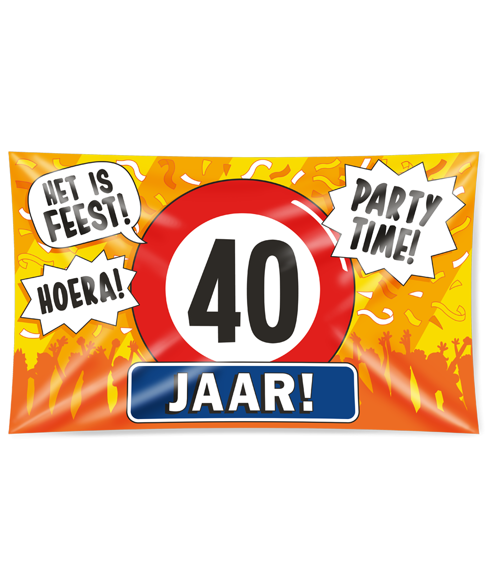Gevelvlag 40 jaar XXL