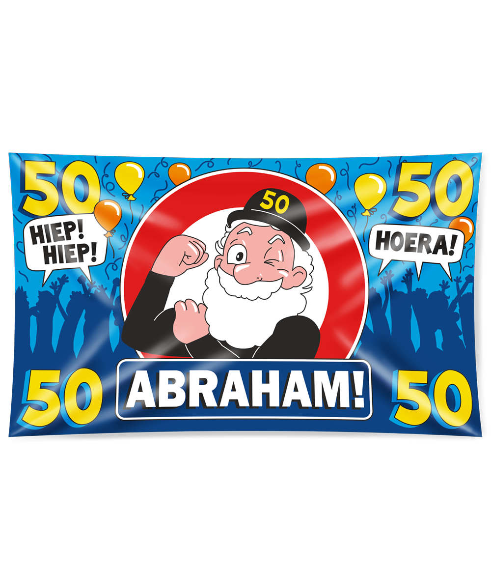 Gevelvlag Abraham 50 jaar XXL